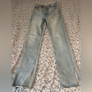 Abercrombie & Fitch Light Wash Women's Straight-Leg Jeans 90’s Straight